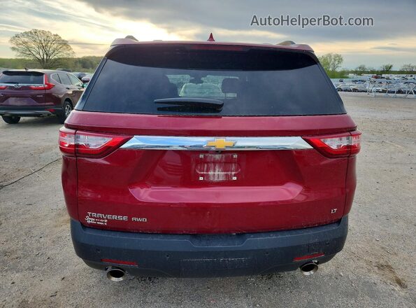 1GNEVGKW3MJ188666 2021 CHEVROLET TRAVERSE Red Vista trasera