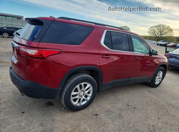 1GNEVGKW3MJ188666 2021 CHEVROLET TRAVERSE Red Trasero derecho