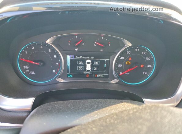 1GNEVGKW4KJ178063 2019 CHEVROLET TRAVERSE White ხელსაწყოთა პანელის ხედი