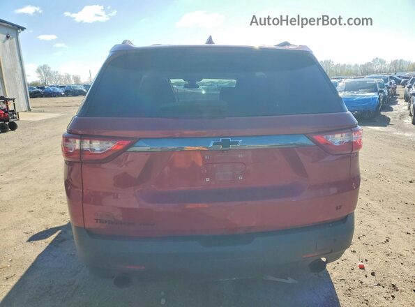 1GNEVGKW4MJ100336 2021 CHEVROLET TRAVERSE Темно-бордовый Вид сзади