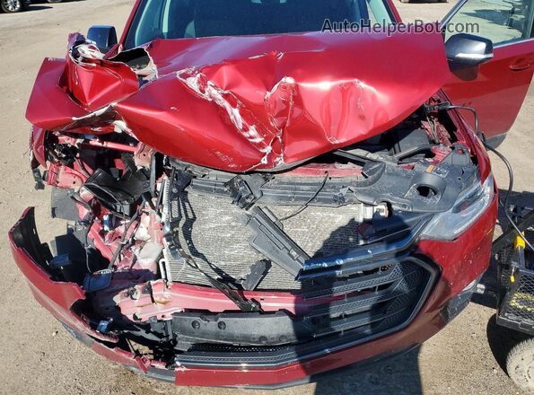 1GNEVGKW4MJ100336 2021 CHEVROLET TRAVERSE Темно-бордовый Вид подкапотного пространства
