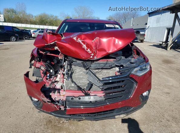 1GNEVGKW4MJ100336 2021 CHEVROLET TRAVERSE Темно-бордовый Вид спереди