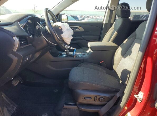 1GNEVGKW4MJ100336 2021 CHEVROLET TRAVERSE Темно-бордовый Вид салона спереди