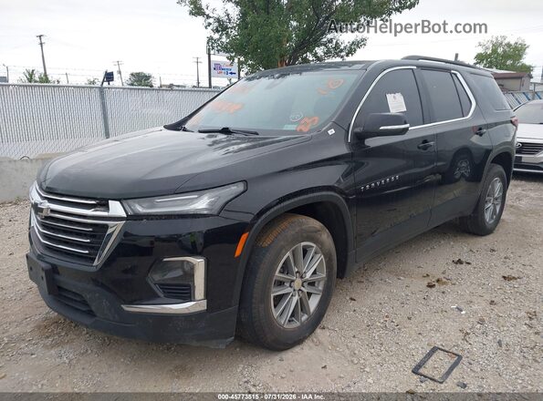 1GNEVGKW4PJ264111 2023 CHEVROLET TRAVERSE Black წინა მარცხენა ხედი სამი მეოთხედიდან