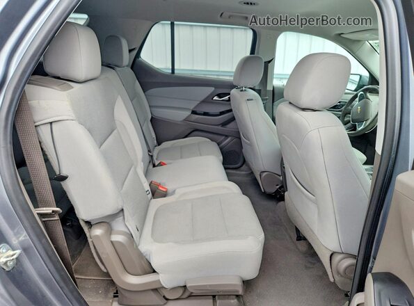 1GNEVGKW5KJ127722 2019 CHEVROLET TRAVERSE Gray Widok wnętrza z tyłu