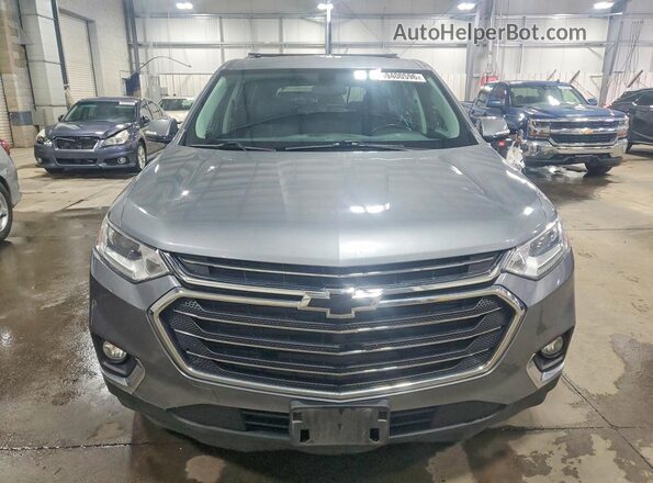 1GNEVGKW5KJ153401 2019 CHEVROLET TRAVERSE Gray წინა ხედი
