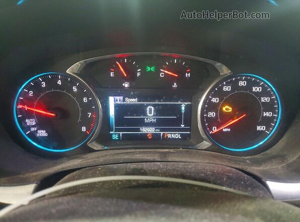 1GNEVGKW5KJ153401 2019 CHEVROLET TRAVERSE Gray ხელსაწყოთა პანელის ხედი