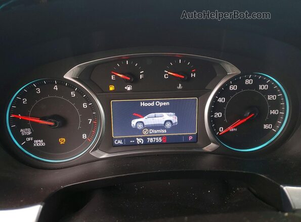 1GNEVGKW5MJ148489 2021 CHEVROLET TRAVERSE Silver Vista del cuadro de instrumentos