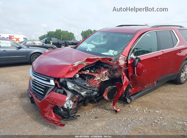 1GNEVGKW5NJ139132 2022 CHEVROLET TRAVERSE Red Front view