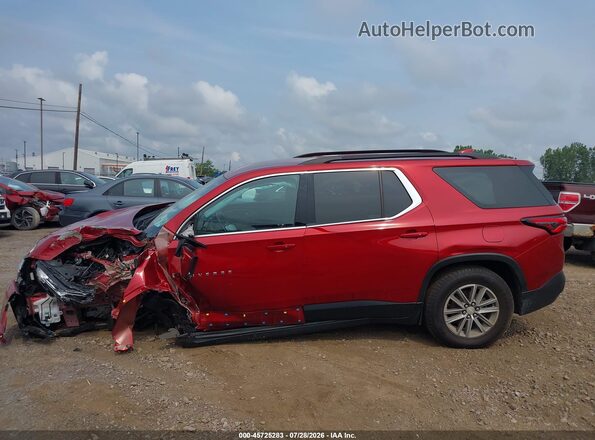 1GNEVGKW5NJ139132 2022 CHEVROLET TRAVERSE Red 360 interior view