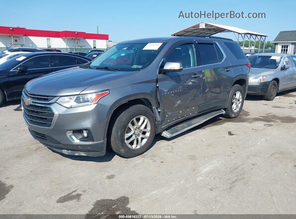 1GNEVGKW6KJ281386 2019 CHEVROLET TRAVERSE Gray Առջևի ձախ երեք քառորդ տեսարան