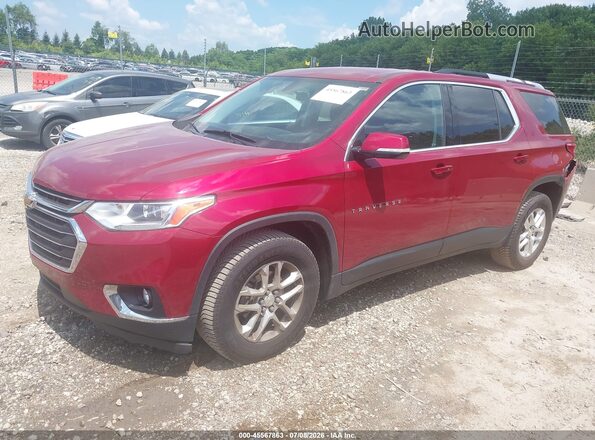 1GNEVGKW8JJ116325 2018 CHEVROLET TRAVERSE Красный Передняя левая четверть