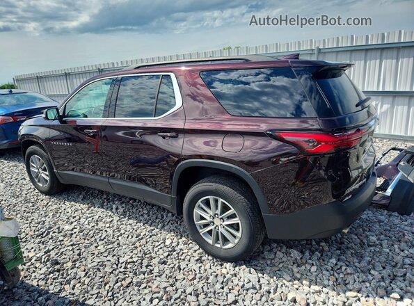 1GNEVGKW8NJ189118 2022 CHEVROLET TRAVERSE Maroon Rear left