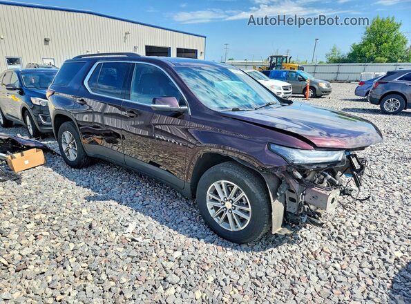 1GNEVGKW8NJ189118 2022 CHEVROLET TRAVERSE Maroon Front right