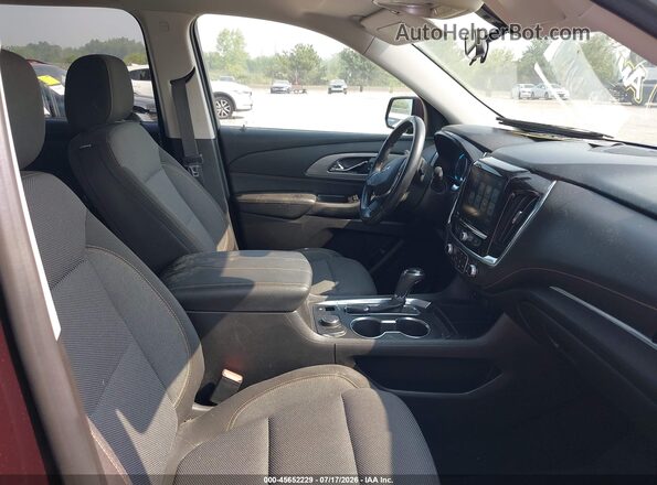 1GNEVGKW9JJ202937 2018 CHEVROLET TRAVERSE Burgundy Widok wnętrza z przodu