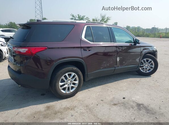 1GNEVGKW9JJ202937 2018 CHEVROLET TRAVERSE Burgundy Tył prawy