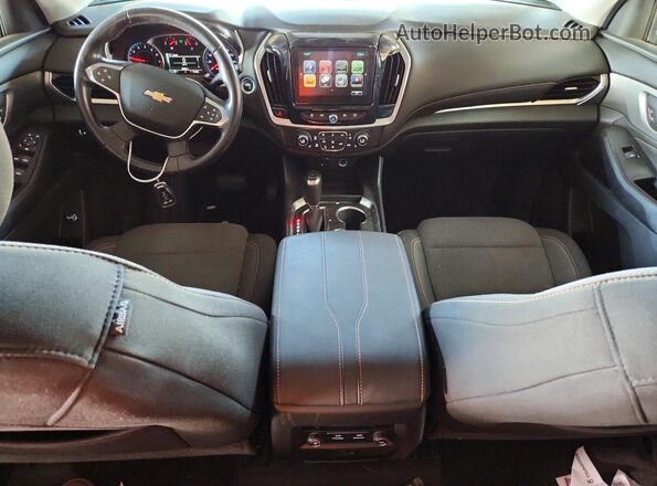 1GNEVGKW9KJ244140 2019 CHEVROLET TRAVERSE Gray Widok deski rozdzielczej