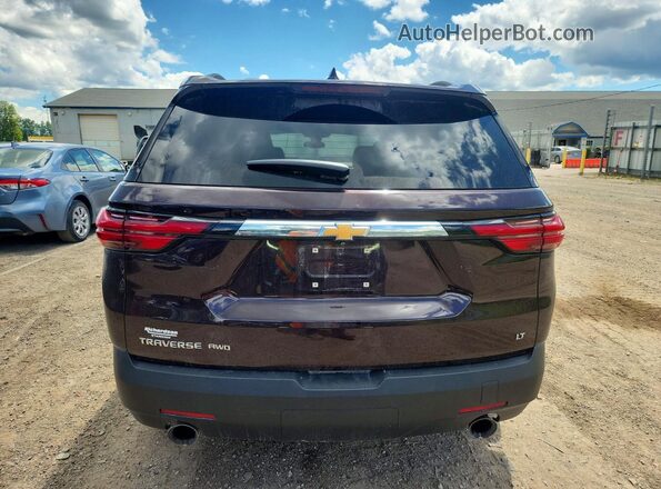 1GNEVGKW9PJ291515 2023 CHEVROLET TRAVERSE Burgundy უკანა ხედი