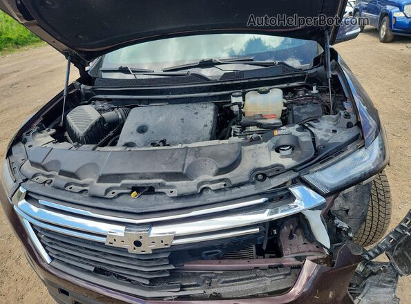 1GNEVGKW9PJ291515 2023 CHEVROLET TRAVERSE Burgundy ძრავის განყოფილების ხედი