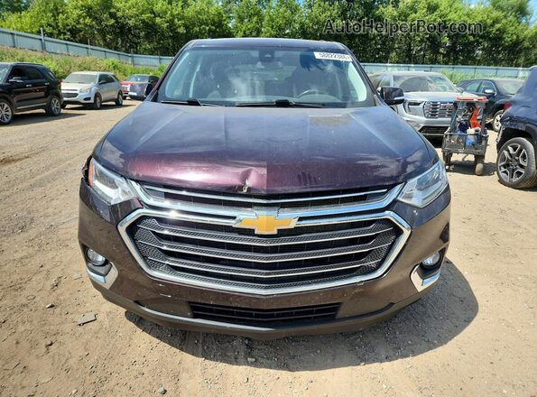 1GNEVGKWXMJ102642 2021 CHEVROLET TRAVERSE Maroon Vista frontal