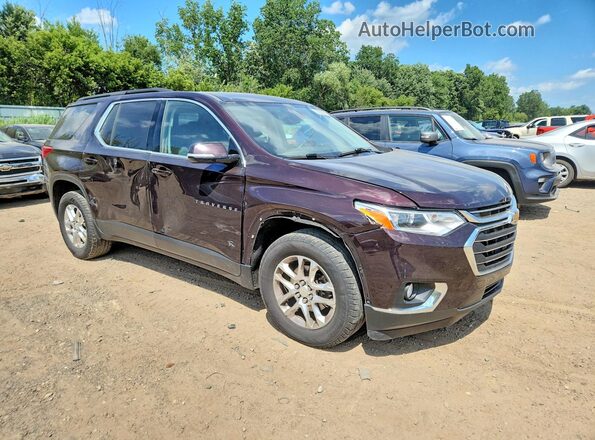 1GNEVGKWXMJ102642 2021 CHEVROLET TRAVERSE Maroon Delantero derecho