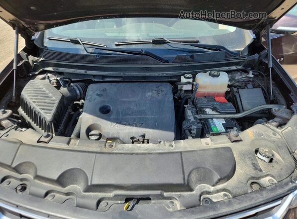 1GNEVGKWXMJ102642 2021 CHEVROLET TRAVERSE Maroon Vista del compartimento del motor