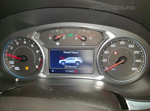 1GNEVGKWXNJ145105 2022 CHEVROLET TRAVERSE Черный Вид щитка приборов