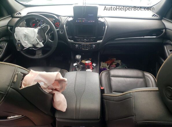 1GNEVKKW6PJ133037 2023 CHEVROLET TRAVERSE White Առջևի վահանակի տեսք