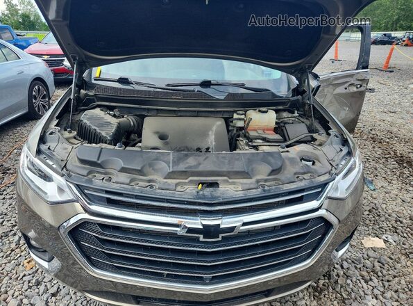 1GNEVKKW8LJ128979 2020 CHEVROLET TRAVERSE Gray Вид задньої частини салону