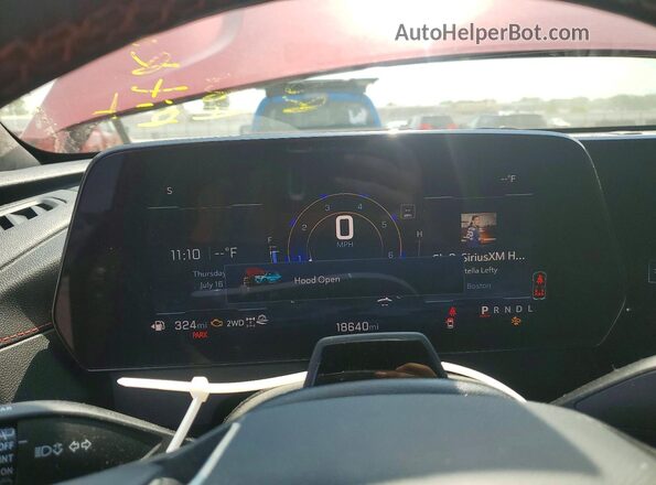 1GNEVLRS3SJ188174 2025 CHEVROLET TRAVERSE Maroon Widok zestawu wskaźników