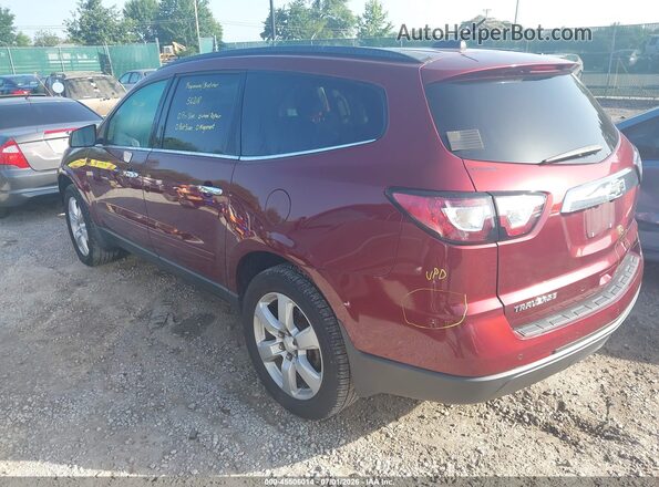 1GNKRGKDXHJ118562 2017 CHEVROLET TRAVERSE Red Trasero izquierdo