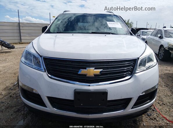 1GNKVFED2GJ191635 2016 CHEVROLET TRAVERSE White Vista del cuadro de instrumentos