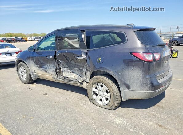 1GNKVFED4HJ144656 2017 CHEVROLET TRAVERSE Charcoal Rear left