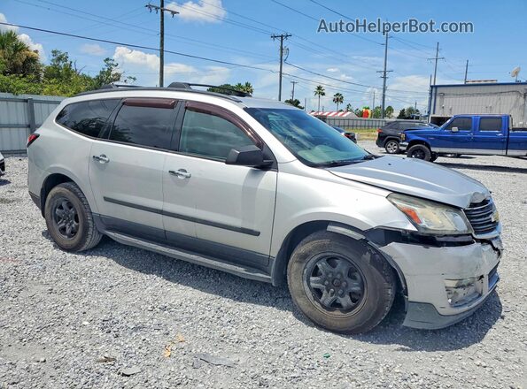 1GNKVFKD3HJ253906 2017 CHEVROLET TRAVERSE Silver Передня права чверть
