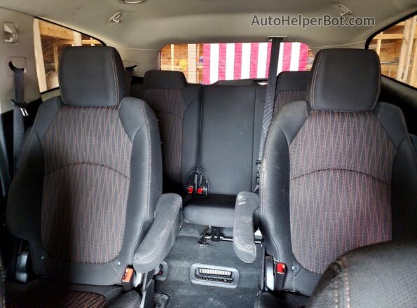 1GNKVGKD4HJ153268 2017 CHEVROLET TRAVERSE Black უკანა სავარძლების ხედი