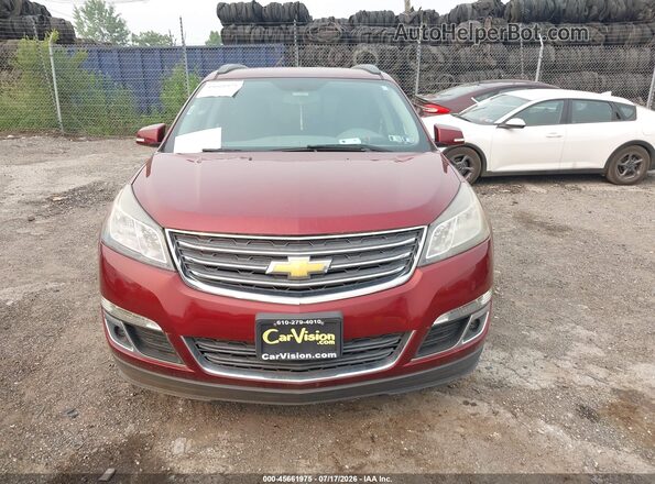1GNKVGKD5GJ235363 2016 CHEVROLET TRAVERSE Burgundy Instrument cluster view