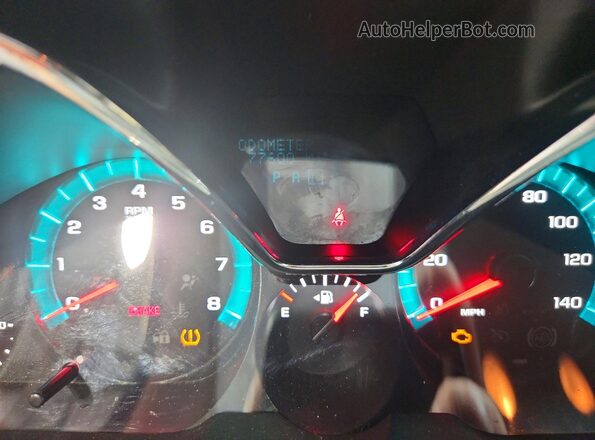 1GNKVGKD8HJ185933 2017 CHEVROLET TRAVERSE Blue Вид щитка приладів