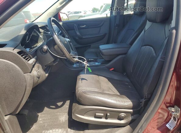 1GNKVJKD7HJ122433 2017 CHEVROLET TRAVERSE Red Вид салону спереду