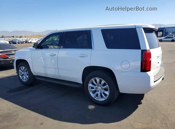1GNLCDEC1JR370019 2018 CHEVROLET TAHOE White Trasero izquierdo