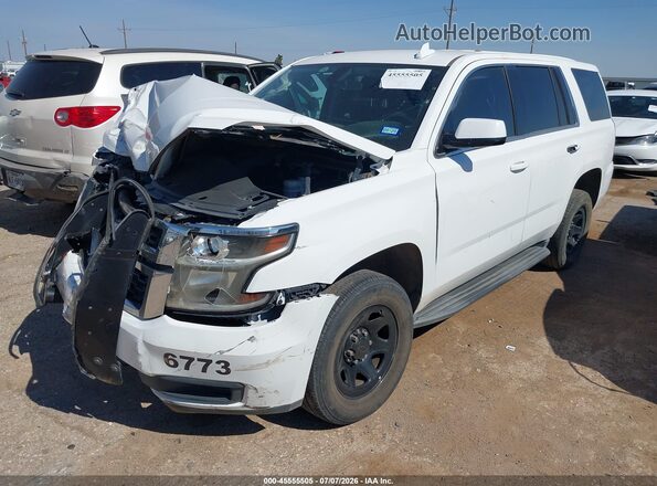 1GNLCDEC8LR306773 2020 CHEVROLET TAHOE White Передня ліва чверть