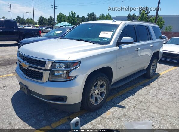 1GNSCAEC1KR101787 2019 CHEVROLET TAHOE Silver Przód lewy