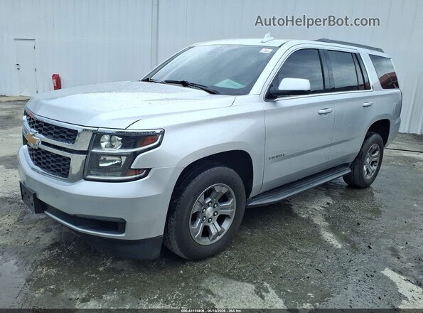 1GNSCAEC6LR203751 2020 CHEVROLET TAHOE Silver Передня ліва чверть