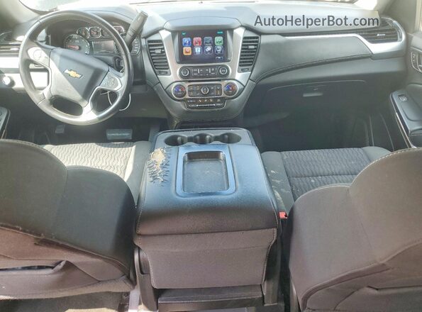 1GNSCAEC8GR462313 2016 CHEVROLET TAHOE Black Widok deski rozdzielczej