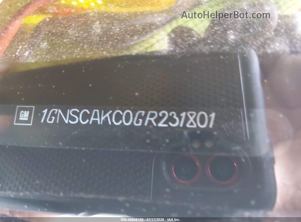 1GNSCAKC0GR231801 2016 CHEVROLET TAHOE Black 