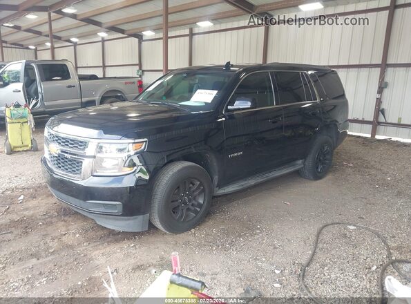 1GNSCAKC2GR454230 2016 CHEVROLET TAHOE Черный Передняя левая четверть