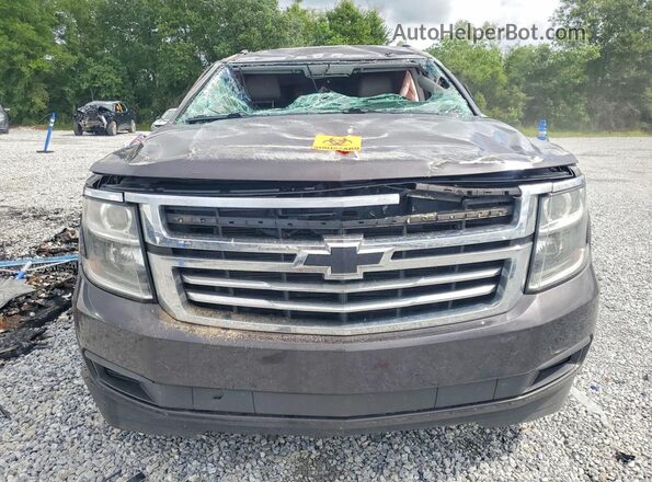 1GNSCAKC2HR334736 2017 CHEVROLET TAHOE Gray Դիմացի տեսք