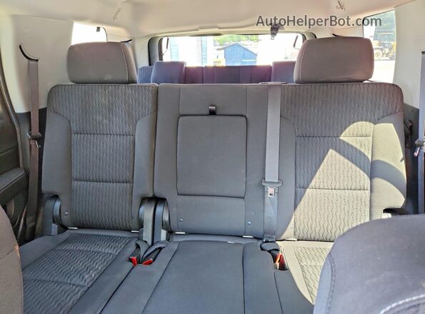 1GNSCAKC2JR264189 2018 CHEVROLET TAHOE Black უკანა სავარძლების ხედი
