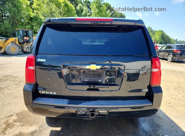 1GNSCAKC2JR264189 2018 CHEVROLET TAHOE Black უკანა ხედი