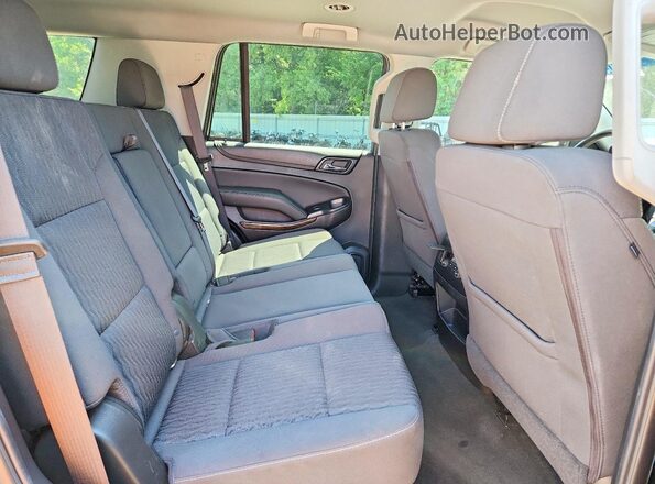 1GNSCAKC2JR264189 2018 CHEVROLET TAHOE Black უკანა სალონის ხედი