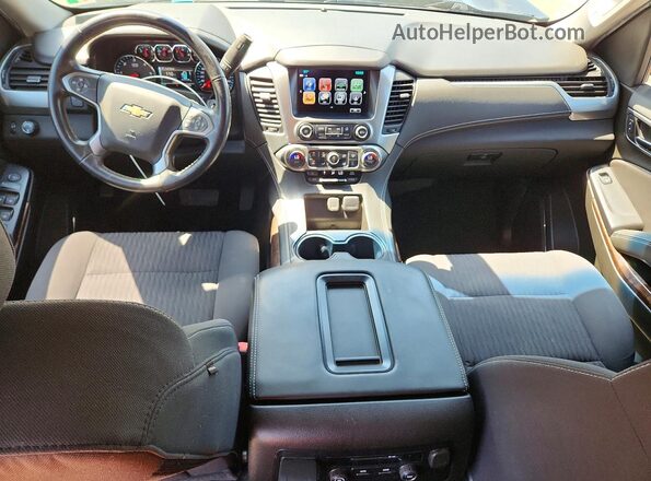 1GNSCAKC2JR264189 2018 CHEVROLET TAHOE Black წინა პანელის ხედი